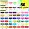 Watercolor Paint Set 50 Colors Including Metallic, Watercolor Kit with Case, Watercolor Paper, Paint Brushes, Palette and Accessories, Water Color Art Supplies Gift for Adults Kids Artists